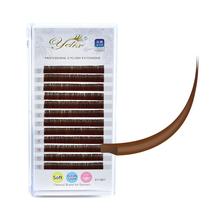 Extensões De Cílios Individuais Yelix Flat Ellipse Marrom Super Macias Naturais Clássicas Extensões De Cílios Individuais Yelix Flat Ellipse Marrom Super Macias Naturais Clássicas