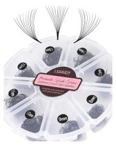 Extensões de cílios LASHVIEW 1000 Fans 10D Premade Volume