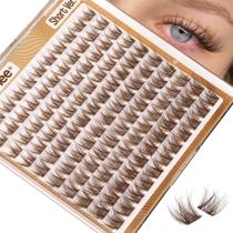 Extensões de Cílios Mavphnee Marrom Curtos 8-12 mm Efeito Fio a Fio Extensões de Cílios Mavphnee Marrom Curtos 8-12 mm Efeito Fio a Fio