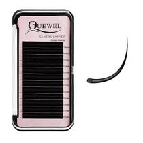 Extensões de cílios QUEWEL 0,03 mm D Curl 13 mm Preto fosco Extensões de cílios QUEWEL 0,03 mm D Curl 13 mm Preto fosco