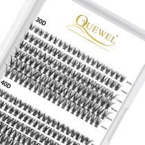 Extensões de Cílios QUEWEL 240 Peças 30D+40D Curvatura C 8-14 mm Extensões de Cílios QUEWEL 240 Peças 30D+40D Curvatura C 8-14 mm