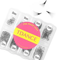 Extensões de cílios TDANCE pré-fabricadas de 8-15 mm de comprimento misto 5D-24D Extensões de cílios TDANCE pré-fabricadas de 8-15 mm de comprimento misto 5D-24D