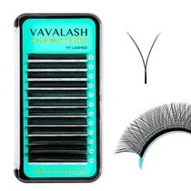 Extensões de cílios VAVALASH Y Lash D Curl 0,07 mm 8-15 mm Mix