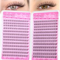 Extensões de cílios wiwoseo Wispy Lash Clusters C Curl 312 unidades