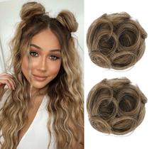 Extensões de coque de cabelo REECHO Mini Claw Clip HB001 Light Ash Brown Extensões de coque de cabelo REECHO Mini Claw Clip HB001 Light Ash Brown