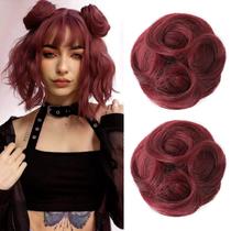 Extensões de coque de cabelo REECHO Mini Claw Clip Messy Cat Ears
