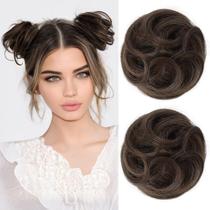 Extensões de coque de cabelo REECHO Mini Claw Clip Messy Cat Ears Extensões de coque de cabelo REECHO Mini Claw Clip Messy Cat Ears