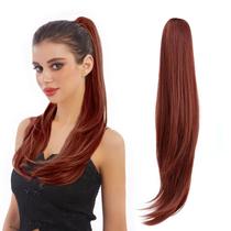 Extensões de rabo de cavalo HEWEICSY Synthetic Wavy Straight 140 g