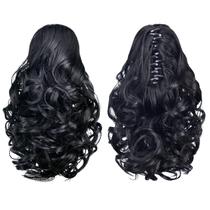 Extensões de rabo de cavalo HSPHTM Black Synthetic Hair 140g