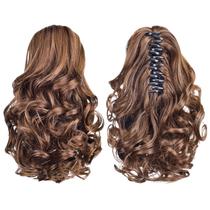 Extensões de rabo de cavalo HSPHTM para cabelo sintético castanho 139g