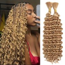 Extensões de trança de cabelo sintéticas Deep Wave 18 polegadas 150g Extensões de trança de cabelo sintéticas Deep Wave 18 polegadas 150g