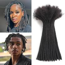 Extensões Dreadlock Bangxunk Human Hair 100 fios de 6 cm