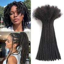 Extensões Dreadlock Bangxunk Human Hair 30 fios de 12 cm