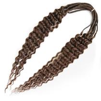 Extensões Dreadlock HIWONDERY Curly Dreads, sintéticas de 26 polegadas