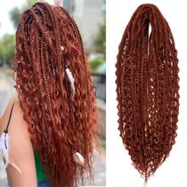 Extensões Dreadlock: Onze, 30 fios, 60 cm, vermelho sintético