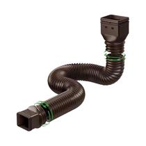 Extensões Flexíveis Para Calhas De Chuva 3x4in 2x3in Conectores Com Parafusos Extensor De Drenagem