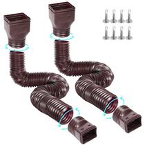 Extensões Gutter Downspout Extensions Gutterlix, pacote com 2, extensível de 21 a 67 cm