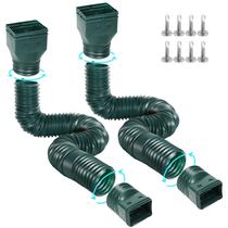 Extensões Gutter Downspout Extensions Gutterlix, pacote com 2, extensível de 21 a 67 cm