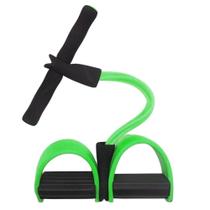 Extensor Academia Casa Exercicio Elastico 4 Tubos - Verde