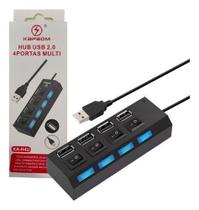 Extensor Adaptador Hub Usb 4 Portas Kapbom Ka-h4u - NoBrand Extensor Adaptador Hub Usb 4 Portas Kapbom Ka-h4u - NoBrand