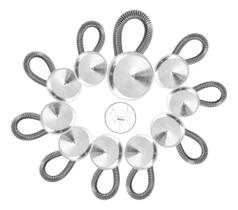 Extensor Alargador De Colarinho Camisa Social Aço Inox Kit 10