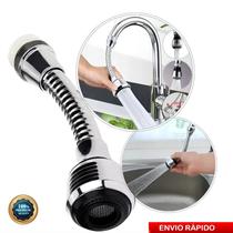 Extensor Bico Arejador Cromado Prolongador Torneira Chuveirinho Flexível Gira 360 Graus para Pias Perfeito para Cozinhas, Banheiros e Lavanderias