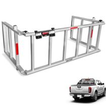 Extensor Caçamba Frontier 2017 a 2021 Rampa Prata 350kg Reforçado EDR