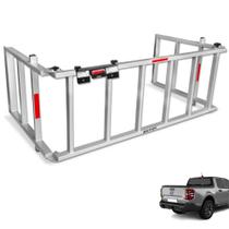 Extensor Caçamba Maverick 2022 2023 Rampa Prata 350kg Reforçado EDR