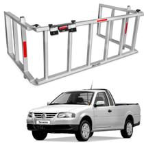 Extensor Caçamba Saveiro 1998 a 2009 Rampa 350kg Reforçado EDR Prata Extensor Caçamba Saveiro 1998 a 2009 Rampa 350kg Reforçado EDR Prata