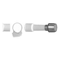 Extensor com Arejador Para Torneira Sem Rosca Branco Flexível 140 mm Blukit