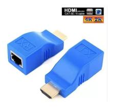 Extensor Conversor Hdmi Via 1 Cabo Rede Rj45 4k 30m Cat5e/6 - extensor HDMI