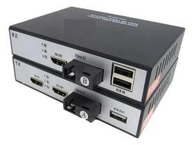 Extensor Conversor Hdmi Via Fibra Optica 20Km 1080P Com