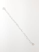 Extensor Coração 5cm E 10cm Prata Legitima 925