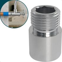 Extensor Curto 20mm Conexão ½ Pol Latão Cromado Sextavado Interno Alongador Para Instalações Hidráulicas Ponto Dagua Prolonga 20mm Extensor Curto 20mm Conexão ½ Pol Latão Cromado Sextavado Interno Alongador Para Instalações Hidráulicas Ponto Dagua Prolonga 20mm