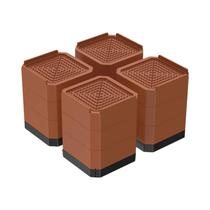 Extensor De Altura Para Móveis De 4 Polegadas, 3 Camadas, Destacável, Para Cama, Sofá, Mesa E