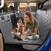 Extensor de asiento trasero para perros en camión XL hasta 190 kg con funda gris