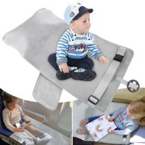 Extensor de assento de cama de avião infantil LotaNop com travesseiro inflável