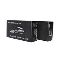 Extensor De Cabo HDMI 1.4 Sumay Sm-Ex50 50 Metros Preto