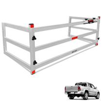 Extensor De Caçamba Amarok 2010 a 2021 Divisor ED Prata