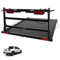 Extensor de Caçamba Fiat Toro 2016 a 2025 Divisor Cargas Aço Carbono Preto 200Kg