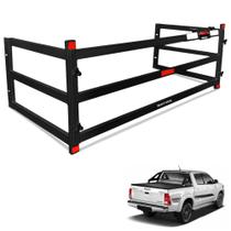 Extensor de Caçamba Hilux 2005 a 2015 Divisor de Cargas Preto ED Extensor de Caçamba Hilux 2005 a 2015 Divisor de Cargas Preto ED