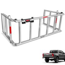 Extensor De Caçamba Hilux 2016 a 2022 Rampa EDR Prata