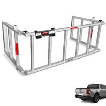 Extensor de Caçamba Maverick 2022 2023 Divisor Rampa EDR Prata Extensor de Caçamba Maverick 2022 2023 Divisor Rampa EDR Prata