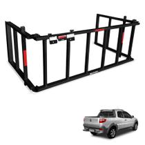 Extensor de Caçamba Strada 2014 a 2018 Divisor Rampa Preto EDR