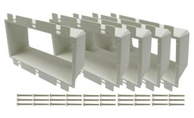 Extensor de Caixa de Tomada Elétrica iMBAPrice IMBA-BE3 para 3 módulos Extensor de Caixa de Tomada Elétrica iMBAPrice IMBA-BE3 para 3 módulos