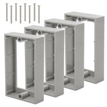 Extensor de Caixa de Tomada XGGYA 3/4" Cinza, Kit com 4