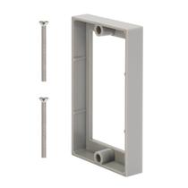 Extensor de caixa elétrica de 1 módulo XGGYA cinza com parafusos Extensor de caixa elétrica de 1 módulo XGGYA cinza com parafusos