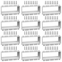 Extensor de Caixa Elétrica XGGYA 4 módulos, resistente ao fogo, 3,8 cm, kit com 12 unidades Extensor de Caixa Elétrica XGGYA 4 módulos, resistente ao fogo, 3,8 cm, kit com 12 unidades