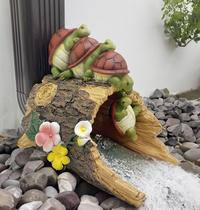 Extensor de calha Teaeeno Turtle Gutter para escultura de jardim