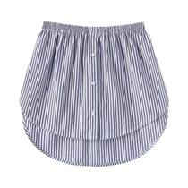 Extensor De Camisa/Blusa Feminino Ajustável, Saia Mini De Camada Falsa Com Fenda Na Bainha E Saia